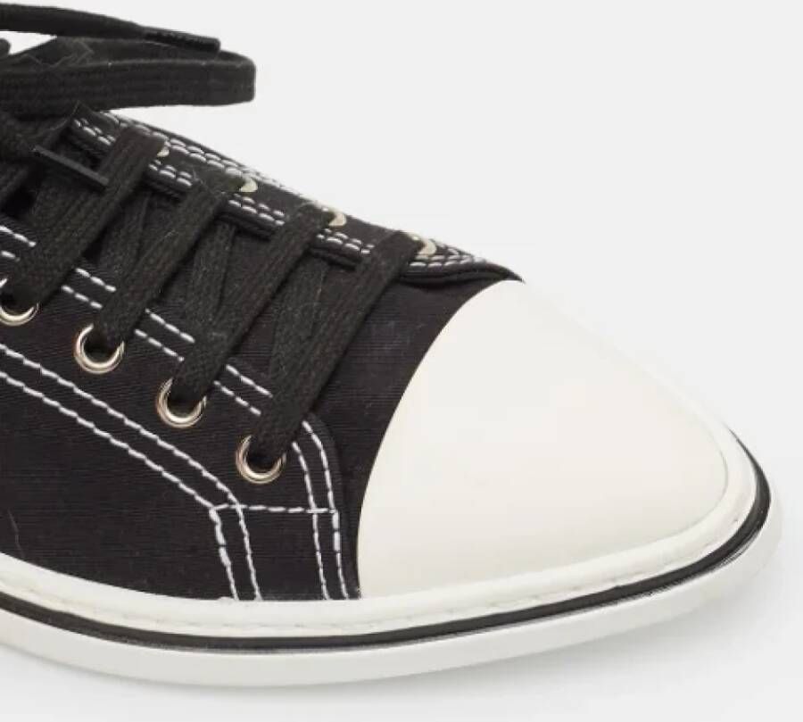 Prada Vintage Pre-owned Canvas sneakers Black Heren