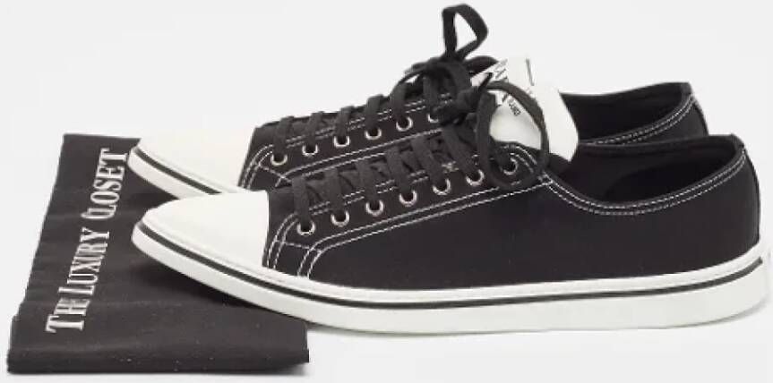 Prada Vintage Pre-owned Canvas sneakers Black Heren