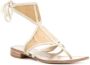 Prada Vintage Pre-owned Cotton sandals Beige Dames - Thumbnail 2