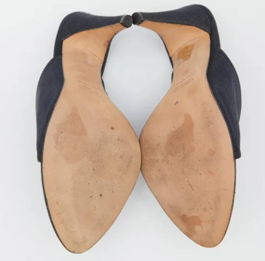 Prada Vintage Pre-owned Denim sandals Blue Dames