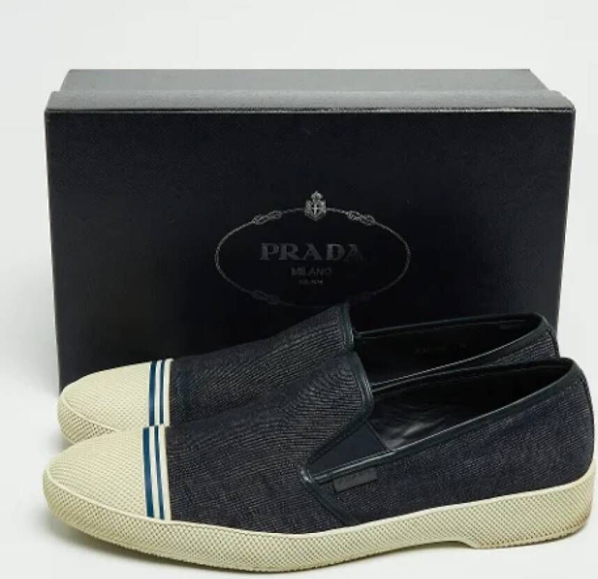 Prada Vintage Pre-owned Denim sneakers Blue Dames