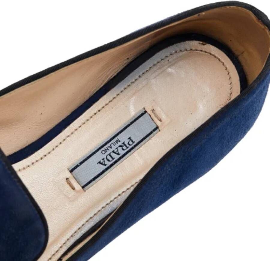 Prada Vintage Pre-owned Fabric flats Blue Dames