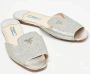 Prada Vintage Pre-owned Fabric flats Gray Dames - Thumbnail 4