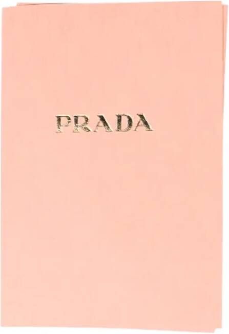 Prada Vintage Pre-owned Fabric flats Pink Dames
