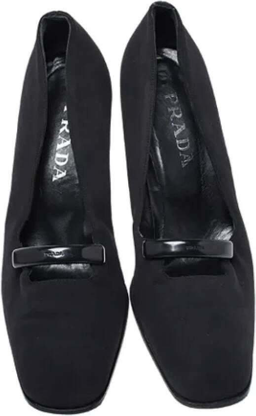 Prada Vintage Pre-owned Fabric heels Black Dames