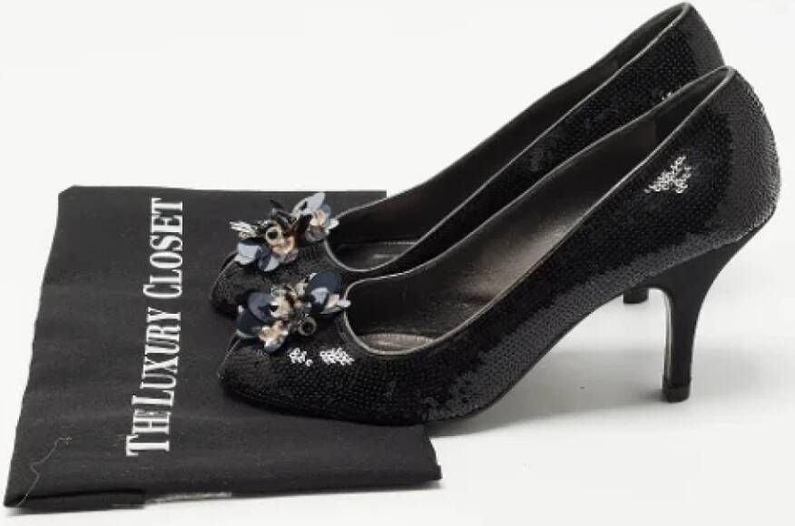 Prada Vintage Pre-owned Fabric heels Black Dames