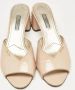 Prada Vintage Pre-owned Fabric sandals Beige Dames - Thumbnail 3