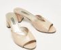Prada Vintage Pre-owned Fabric sandals Beige Dames - Thumbnail 4
