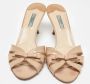 Prada Vintage Pre-owned Fabric sandals Beige Dames - Thumbnail 3