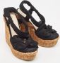 Prada Vintage Pre-owned Fabric sandals Black Dames - Thumbnail 3