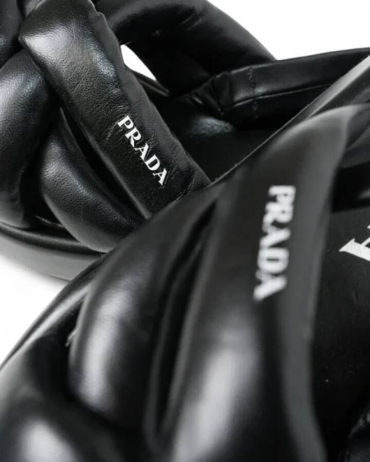 Prada Vintage Pre-owned Fabric sandals Black Dames