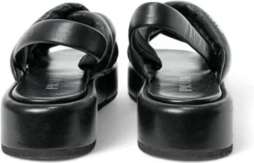 Prada Vintage Pre-owned Fabric sandals Black Dames
