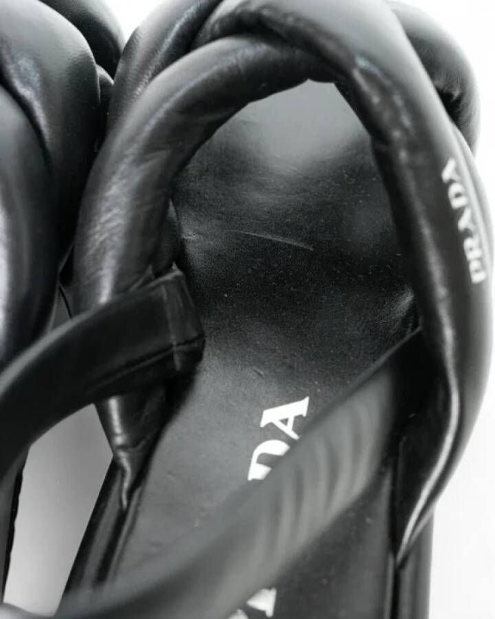 Prada Vintage Pre-owned Fabric sandals Black Dames