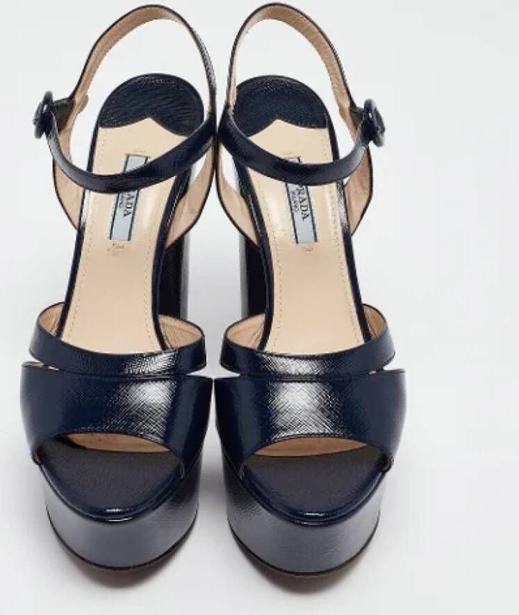 Prada Vintage Pre-owned Fabric sandals Blue Dames