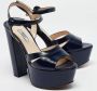 Prada Vintage Pre-owned Fabric sandals Blue Dames - Thumbnail 4