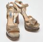 Prada Vintage Pre-owned Fabric sandals Brown Dames - Thumbnail 4