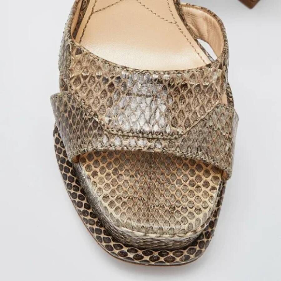 Prada Vintage Pre-owned Fabric sandals Brown Dames