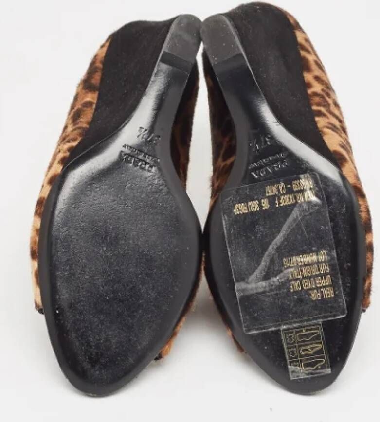 Prada Vintage Pre-owned Fabric sandals Brown Dames