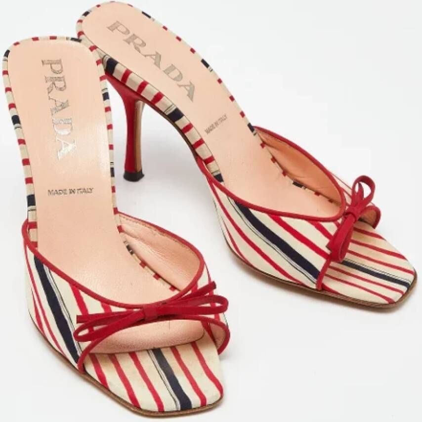 Prada Vintage Pre-owned Fabric sandals Multicolor Dames