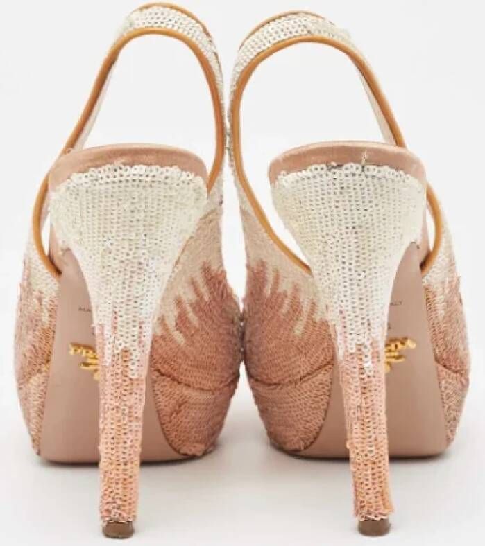 Prada Vintage Pre-owned Fabric sandals Pink Dames