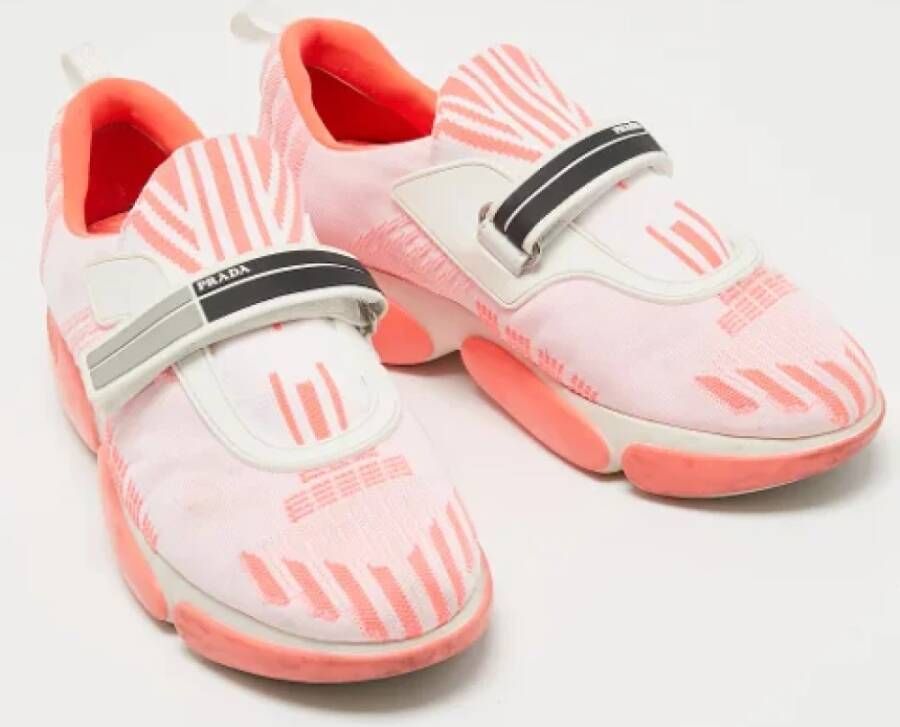 Prada Vintage Pre-owned Fabric sneakers Pink Dames