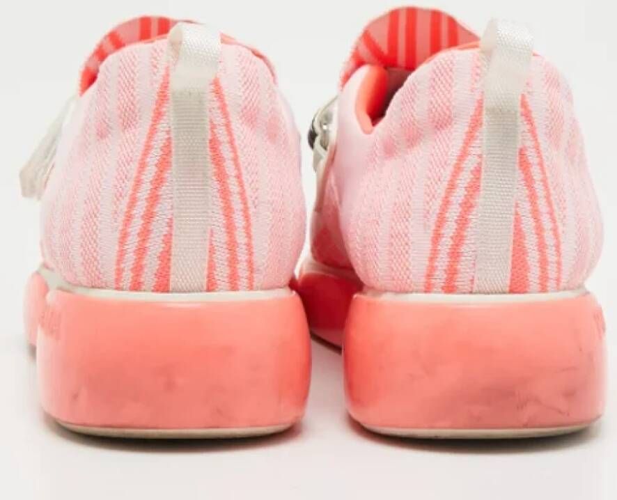Prada Vintage Pre-owned Fabric sneakers Pink Dames