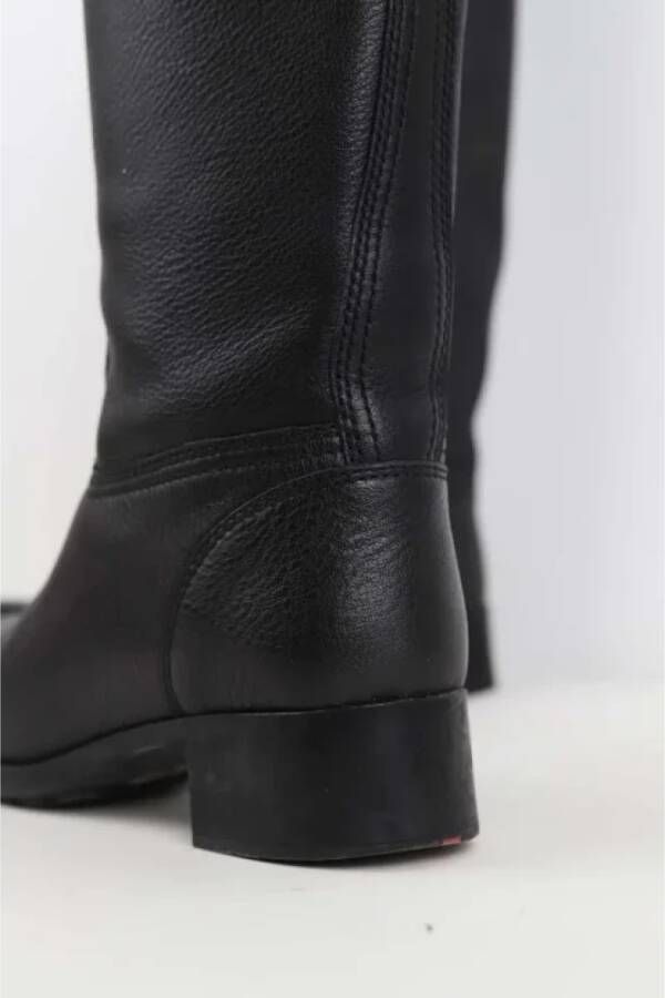 Prada Vintage Pre-owned Leather boots Black Dames