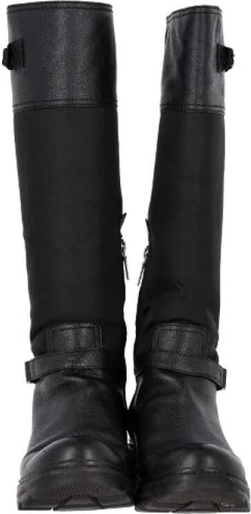 Prada Vintage Pre-owned Leather boots Black Dames