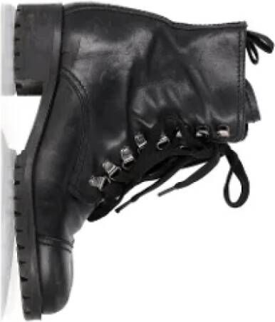 Prada Vintage Pre-owned Leather boots Black Dames