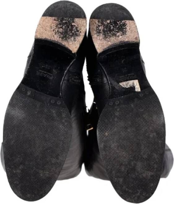 Prada Vintage Pre-owned Leather boots Black Dames
