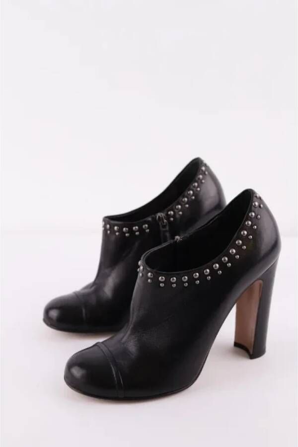 Prada Vintage Pre-owned Leather boots Black Dames