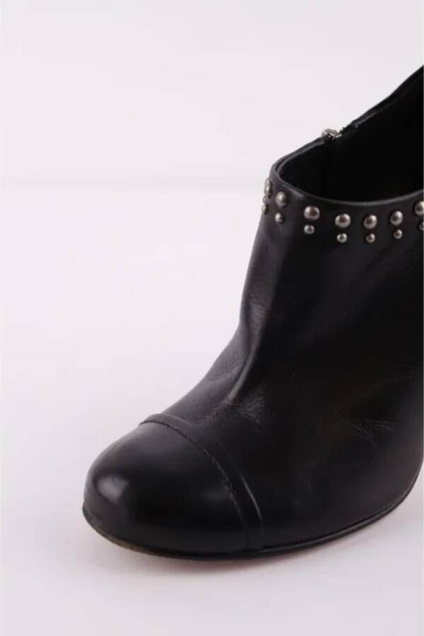 Prada Vintage Pre-owned Leather boots Black Dames