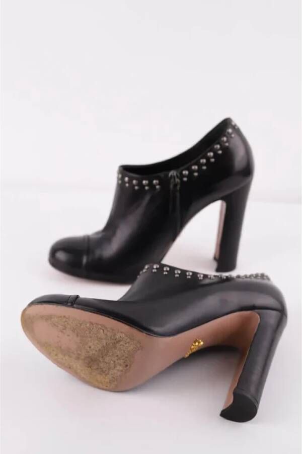 Prada Vintage Pre-owned Leather boots Black Dames
