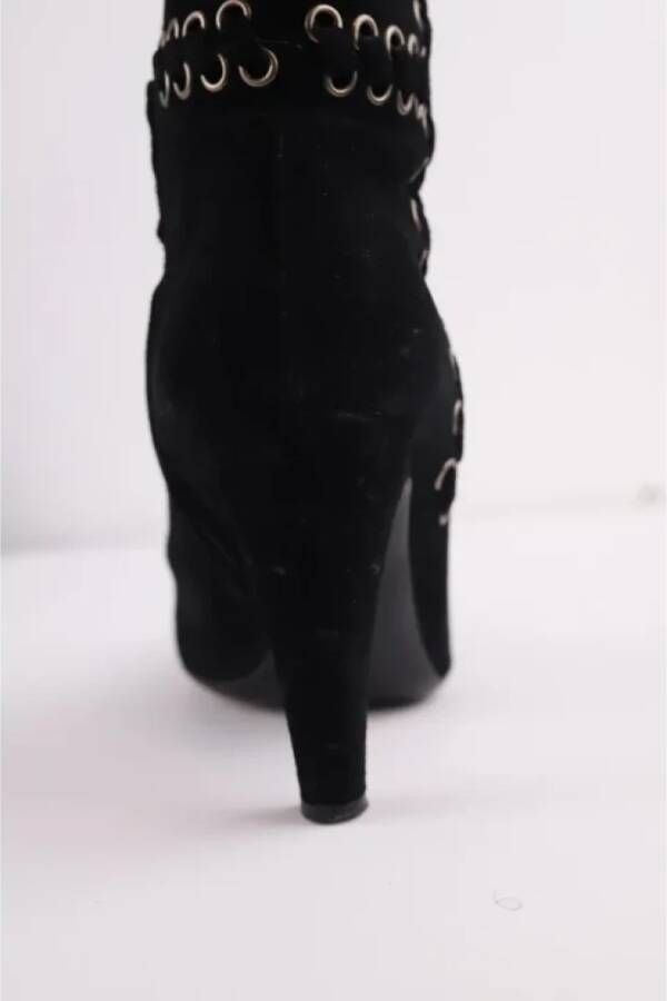 Prada Vintage Pre-owned Leather boots Black Dames