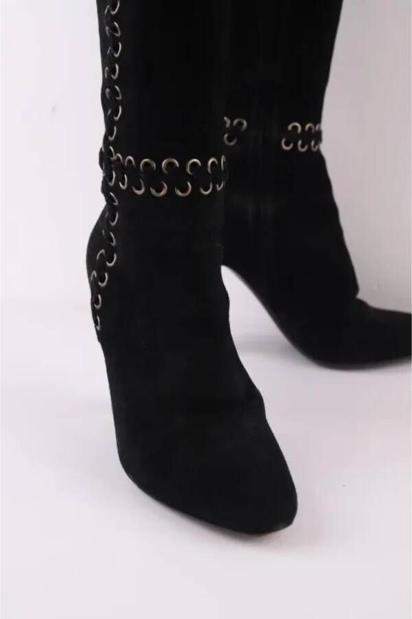 Prada Vintage Pre-owned Leather boots Black Dames