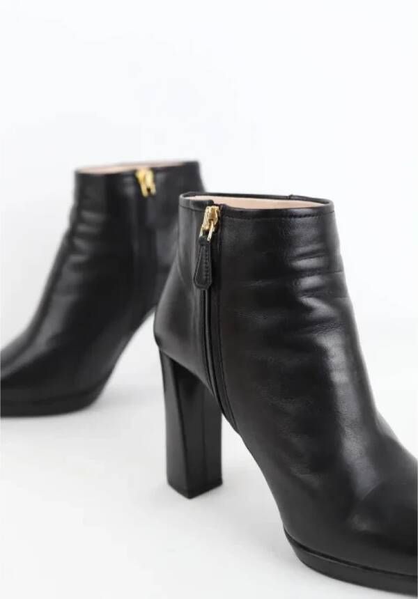 Prada Vintage Pre-owned Leather boots Black Dames