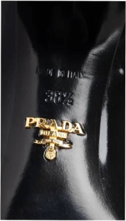 Prada Vintage Pre-owned Leather boots Black Dames