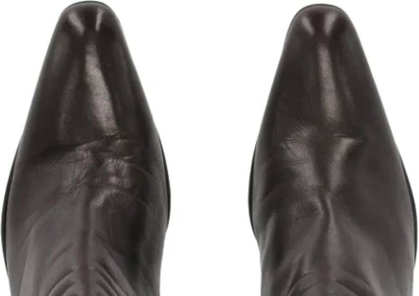 Prada Vintage Pre-owned Leather boots Brown Dames
