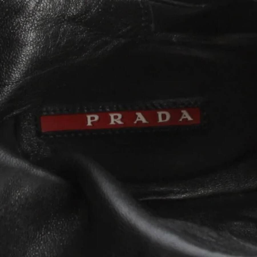 Prada Vintage Pre-owned Leather boots Brown Dames