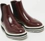 Prada Vintage Pre-owned Leather boots Red Dames - Thumbnail 4