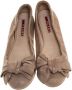 Prada Vintage Pre-owned Leather flats Beige Dames - Thumbnail 2