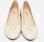 Prada Vintage Pre-owned Leather flats Beige Dames - Thumbnail 3