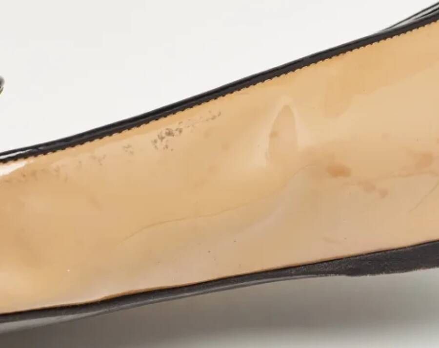 Prada Vintage Pre-owned Leather flats Beige Dames