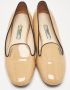 Prada Vintage Pre-owned Leather flats Beige Dames - Thumbnail 5