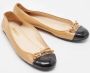 Prada Vintage Pre-owned Leather flats Beige Dames - Thumbnail 4