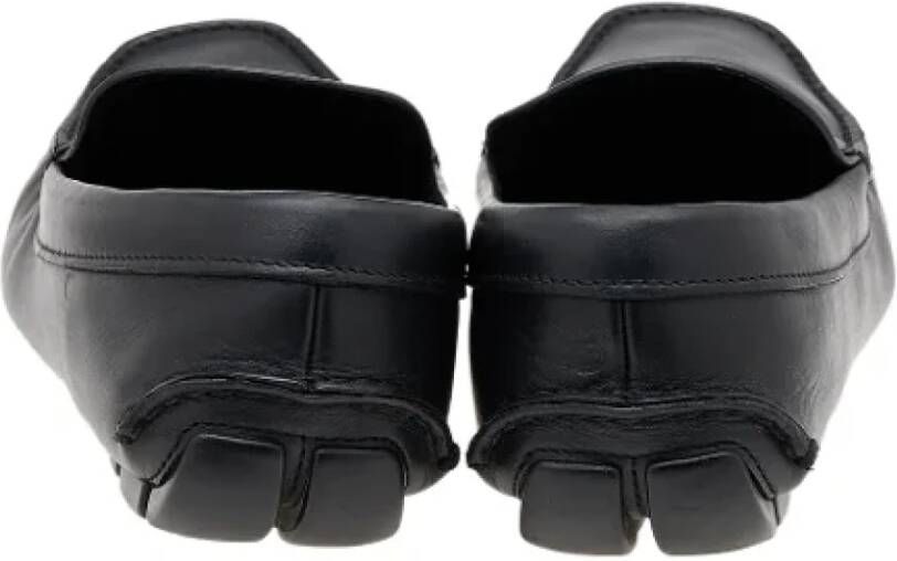 Prada Vintage Pre-owned Leather flats Black Dames