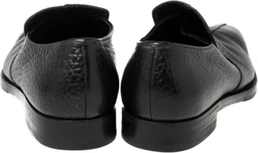 Prada Vintage Pre-owned Leather flats Black Dames