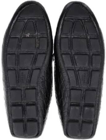 Prada Vintage Pre-owned Leather flats Black Dames