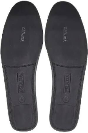 Prada Vintage Pre-owned Leather flats Black Dames