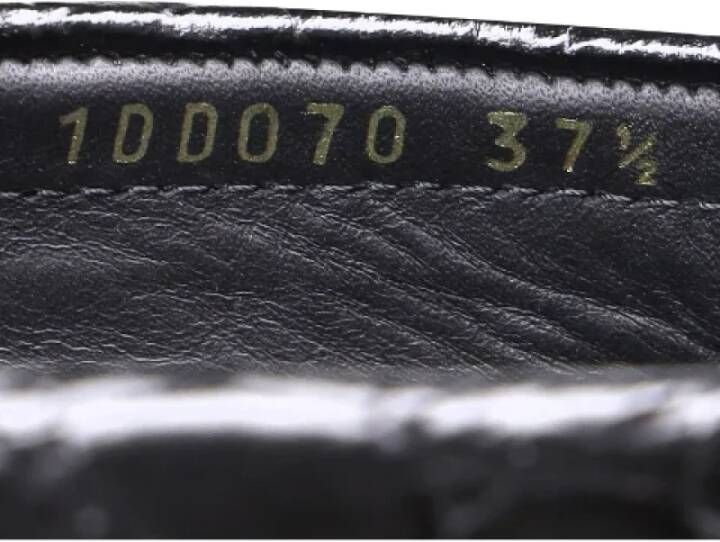 Prada Vintage Pre-owned Leather flats Black Dames